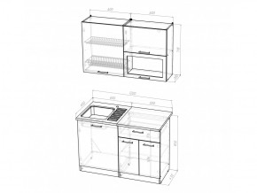 Кухонный гарнитур Ольга лайт 3 1200 мм в Сатке - satka.mebel74.com | фото 5