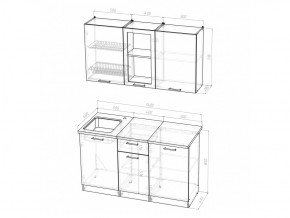 Кухонный гарнитур Ольга медиум 1 1400 мм в Сатке - satka.mebel74.com | фото 5