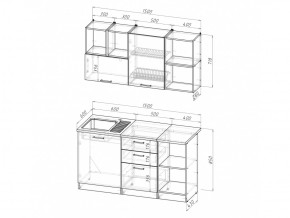 Кухонный гарнитур Ольга нормал 3 1500 мм в Сатке - satka.mebel74.com | фото 6