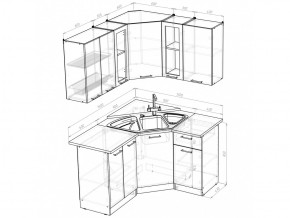 Кухонный гарнитур Ольга оптима 2 1500х1300 мм в Сатке - satka.mebel74.com | фото 5