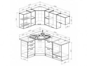 Кухонный гарнитур Ольга оптима 4 1400х2000 мм в Сатке - satka.mebel74.com | фото 6