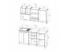 Кухонный гарнитур Ольга стандарт 4 1600 мм в Сатке - satka.mebel74.com | фото 5