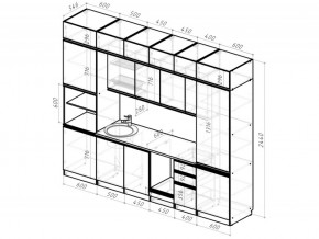 Кухонный гарнитур Паола люкс 3000 мм в Сатке - satka.mebel74.com | фото 6