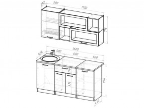 Кухонный гарнитур Паола стандарт 1600 мм в Сатке - satka.mebel74.com | фото 6