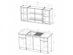 Кухонный гарнитур Сабрина стандарт 1600 мм в Сатке - satka.mebel74.com | фото 5