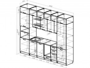 Кухонный гарнитур Сапфир 2 3000 мм в Сатке - satka.mebel74.com | фото 3