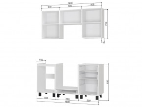 Кухонный гарнитур Сканди 1,6 м без столешницы в Сатке - satka.mebel74.com | фото 2