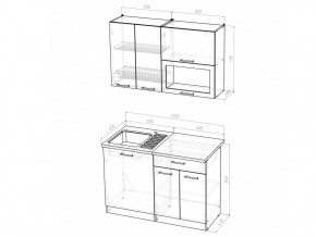 Кухонный гарнитур Светлана лайт 1200 мм в Сатке - satka.mebel74.com | фото 2