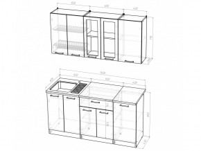 Кухонный гарнитур Светлана стандарт 1600 мм в Сатке - satka.mebel74.com | фото 5