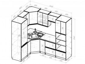 Кухонный гарнитур Симфония оптима 1800х2400 мм в Сатке - satka.mebel74.com | фото 6