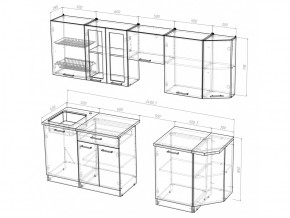 Кухонный гарнитур Симона базис 2400 мм в Сатке - satka.mebel74.com | фото 3