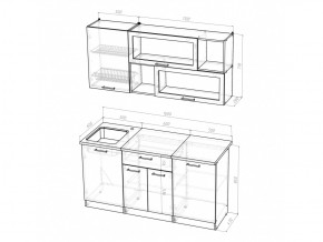 Кухонный гарнитур Яна стандарт 1600 мм в Сатке - satka.mebel74.com | фото 5