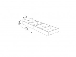 М06 (ручка брусок) Комплект ящиков в Сатке - satka.mebel74.com | фото