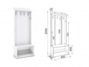 Модуль М31 Вешалка с открытой полкой в Сатке - satka.mebel74.com | фото