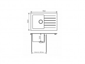 Мойка комбинированная Tolero twist TTS-760 Белый 923 в Сатке - satka.mebel74.com | фото 2