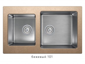 Мойка комбинированная Tolero twist TTS-840 Бежевый 101 в Сатке - satka.mebel74.com | фото