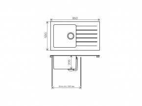 Мойка комбинированная Tolero twist TTS-860 Бежевый 101 в Сатке - satka.mebel74.com | фото 2