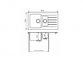 Мойка комбинированная Tolero twist TTS-890 Сафари 102 в Сатке - satka.mebel74.com | фото 2