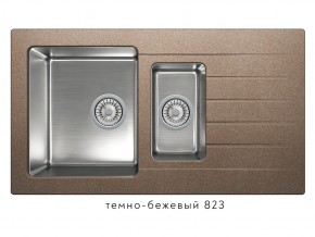 Мойка комбинированная Tolero twist TTS-890 Темно-бежевый 823 в Сатке - satka.mebel74.com | фото 1