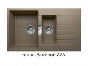 Мойка кварцевая Tolero Loft TL-860 Темно-бежевый 823 в Сатке - satka.mebel74.com | фото