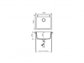 Мойка кварцевая Tolero R-111 Бежевый 101 в Сатке - satka.mebel74.com | фото 2