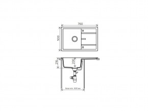 Мойка кварцевая Tolero R-112 Бежевый 101 в Сатке - satka.mebel74.com | фото 2