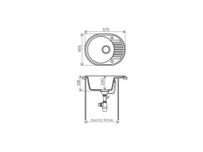 Мойка кварцевая Tolero R-122 Бежевый 101 в Сатке - satka.mebel74.com | фото 2