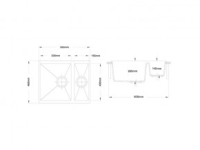 Мойка Longran Enigma ENG 555.460 15 в Сатке - satka.mebel74.com | фото 2