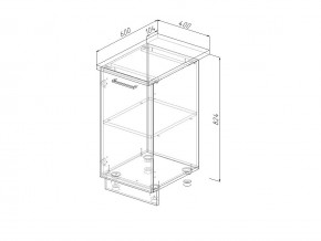 Н 40 Модуль нижний Без Столешницы МН 40 в Сатке - satka.mebel74.com | фото