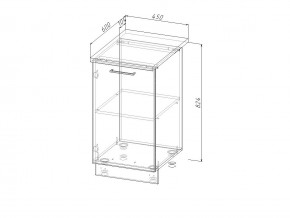 Н 45 Модуль нижний Без Столешницы МН 45 в Сатке - satka.mebel74.com | фото