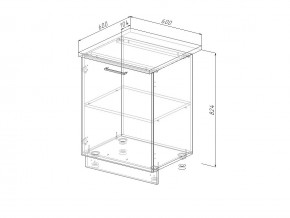 Н 60 Модуль нижний Без Столешницы МН 60 в Сатке - satka.mebel74.com | фото