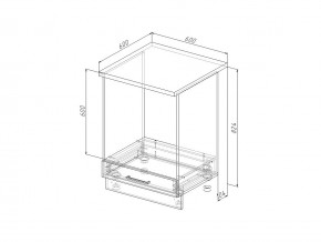 НД 60 Модуль нижний Без Столешницы Духовка МД 60 в Сатке - satka.mebel74.com | фото