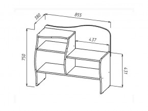 Обувница Волна анкор светлый в Сатке - satka.mebel74.com | фото 2