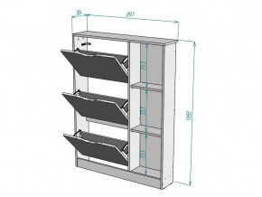 Обувница W108 в Сатке - satka.mebel74.com | фото 3