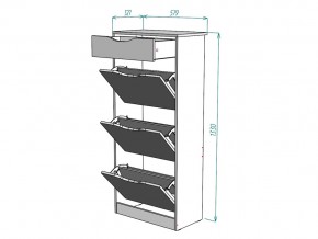 Обувница W24 в Сатке - satka.mebel74.com | фото 3