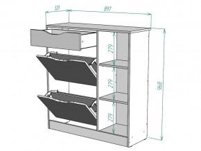 Обувница W34 в Сатке - satka.mebel74.com | фото 3