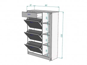 Обувница W82 в Сатке - satka.mebel74.com | фото 3