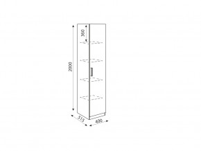 Пенал Дуглас модуль 3 в Сатке - satka.mebel74.com | фото 2