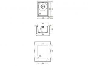 Подстольная мойка Оптима-HM 300.400.10.10 в Сатке - satka.mebel74.com | фото 3