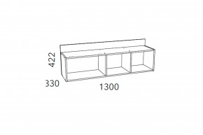 Полка Фанк НМ 011.38-01 М1 в Сатке - satka.mebel74.com | фото 3