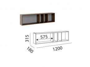 Полка навесная Лимба М11 в Сатке - satka.mebel74.com | фото 1