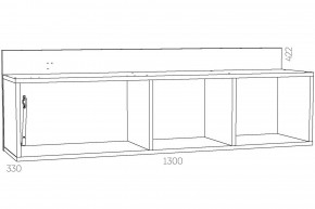 Полка Оливия НМ 011.38-01 Х в Сатке - satka.mebel74.com | фото 3