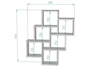 Полка S13 в Сатке - satka.mebel74.com | фото 3