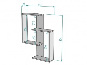 Полка S68 в Сатке - satka.mebel74.com | фото 3