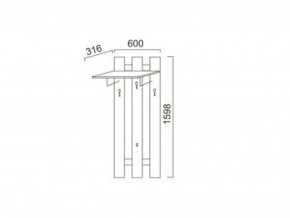 ПР-13 Вешалка в Сатке - satka.mebel74.com | фото
