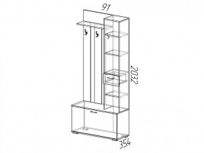 Прихожая Ника ВЗ 910 Белый в Сатке - satka.mebel74.com | фото 2