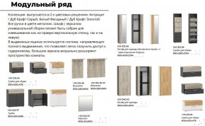 Прихожая Санти Белый/Дуб Крафт Золотой в Сатке - satka.mebel74.com | фото 2