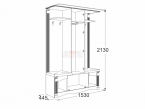 Прихожая Саша 17 в Сатке - satka.mebel74.com | фото 2