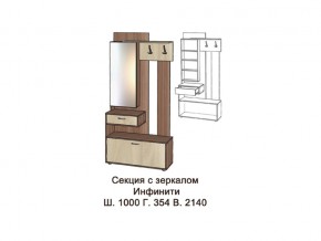 Секция с зеркалом в Сатке - satka.mebel74.com | фото