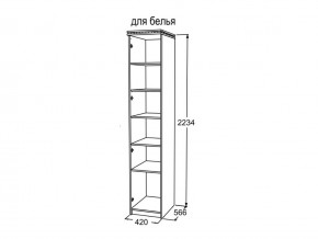 Шкаф 1-но створчатый для белья Ольга 13 в Сатке - satka.mebel74.com | фото 3